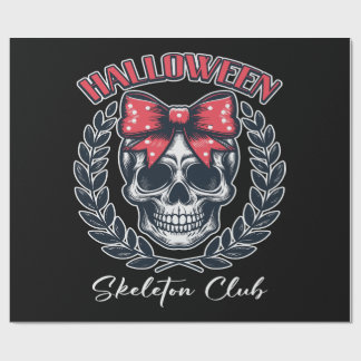 Halloween Skeleton Club Geschenkpapier