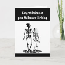 Halloween Skeleton Couple Glückwunsch