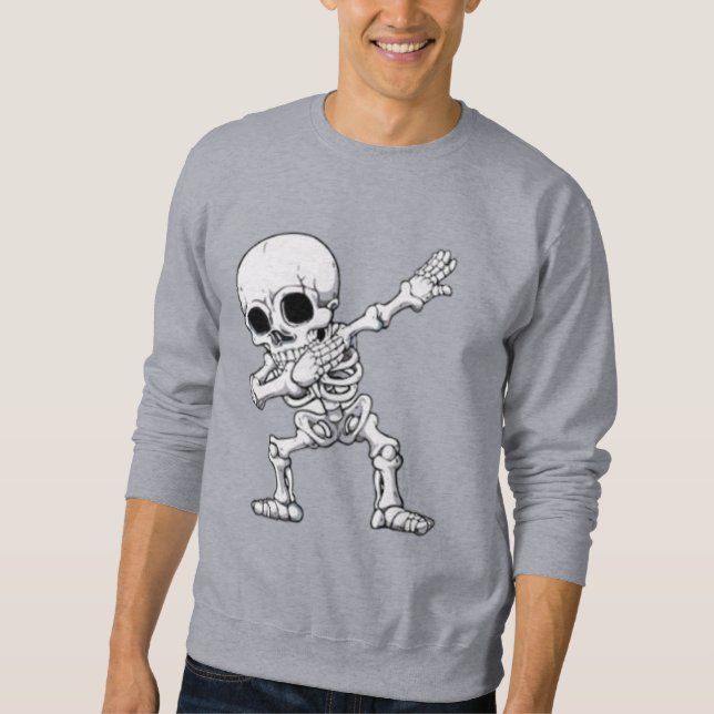 Halloween Skeleton Dabbing T - Shirt (Vorderseite)
