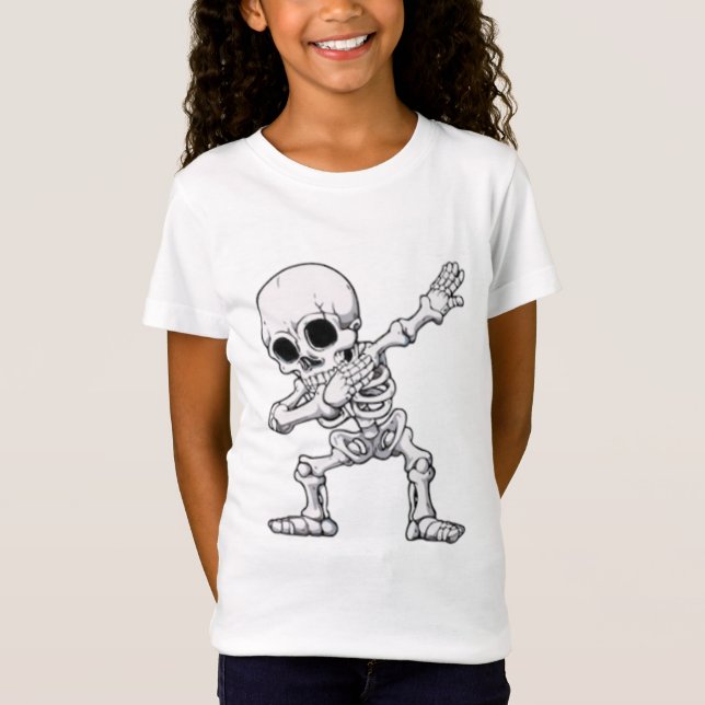 Halloween Skeleton Dabbing T - Shirt (Vorderseite)