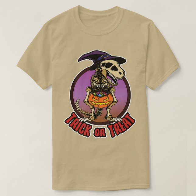 Halloween, Skeleton Dino Dinosaurier, Kids Boys Tr T-Shirt (Design vorne)