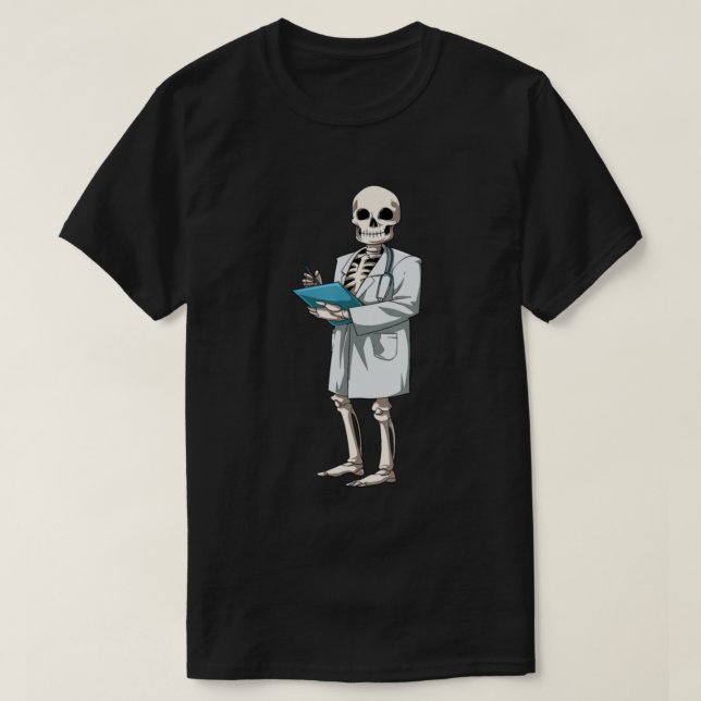 Halloween Skeleton Doktor Halloween Medizin T-Shirt (Design vorne)