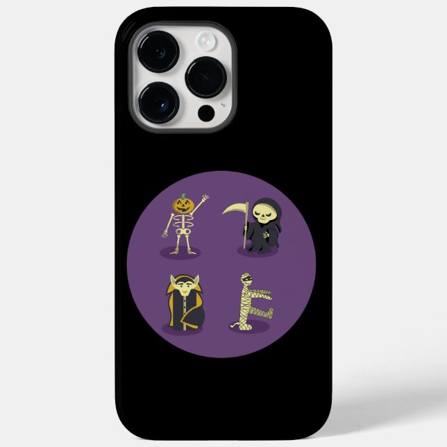 Halloween Skeleton Dracula Mummy Grim Sensenmann Case-Mate iPhone Hülle (Rückseite)