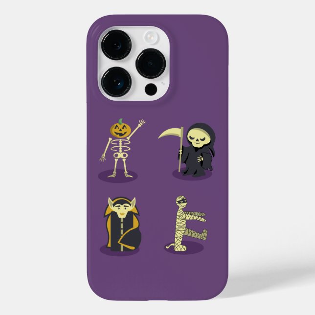 Halloween Skeleton Dracula Mummy Grim Sensenmann Case-Mate iPhone Hülle (Rückseite)
