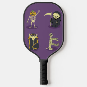 Halloween Skeleton Dracula Mummy Grim Sensenmann Pickleball Schläger