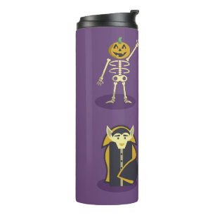 Halloween Skeleton Dracula Mummy Grim Sensenmann Thermosbecher