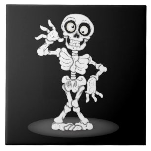 Halloween Skeleton Fliese