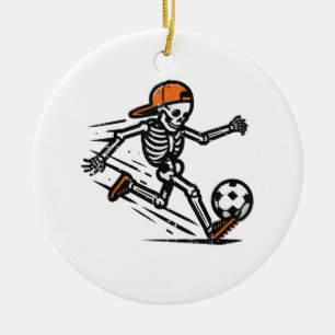 Halloween Skeleton Fußball Fußball Kostüm Männer J Keramik Ornament