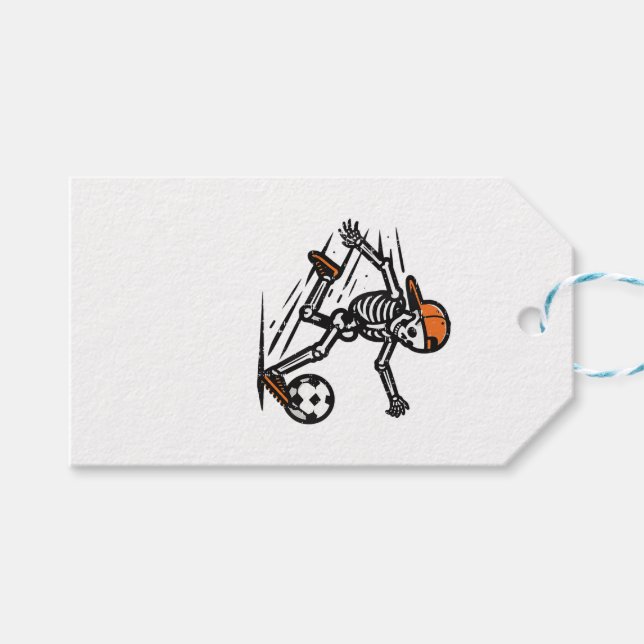 Halloween Skeleton Fußball-Kostüm Männer Geschenkanhänger (Vorderseite (Horizontal))