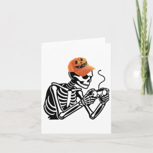 Halloween Skeleton Gamer Gaming Men Boys Kid Karte