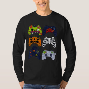 Halloween Skeleton Gaming Controller Zombie Mummy T-Shirt