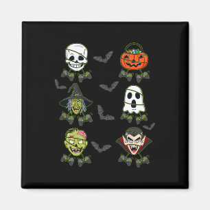 Halloween Skeleton Gaming Witch Vampire Zombie Boy Magnet