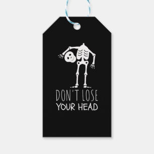 Halloween Skeleton Geschenkanhänger