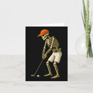 Halloween Skeleton Golf Kostüm Funny Men Boys Kind Karte