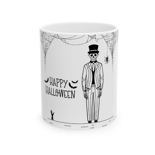 Halloween Skeleton Groom Kaffee Mugs Kaffeetasse (Von Creator hochgeladen)
