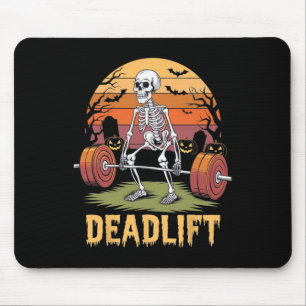 Halloween Skeleton Gym Workout Gewicht Lif Mousepad