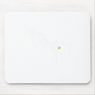 Halloween Skeleton Hand Cat Boop Funny Costume Cat Mousepad