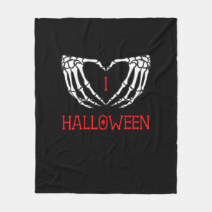 Halloween Skeleton Hands bilden Herz-Gotik Fleecedecke