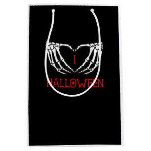 Halloween Skeleton Hands bilden Herz-Gotik Mittlere Geschenktüte