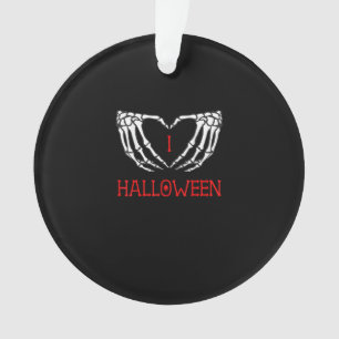 Halloween Skeleton Hands bilden Herz-Gotik Ornament