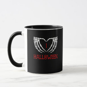 Halloween Skeleton Hands bilden Herz-Gotik Tasse