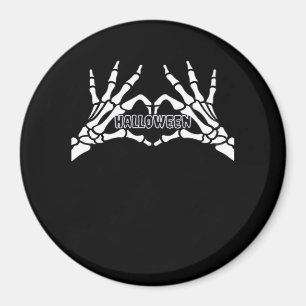 Halloween - Skeleton Hands Herz Magnet