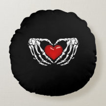 Halloween Skeleton Hands rund um das Herz