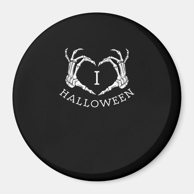 Halloween Skeleton Herbst Magnet (Vorne)