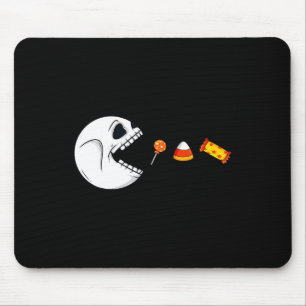 Halloween Skeleton isst Candy Fun Boys Mädchen Kin Mousepad