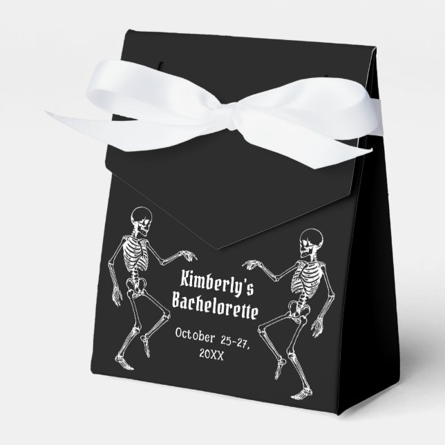 Halloween Skeleton Junggeselinnen-Abschied Geschenkschachtel (Vorderseite)