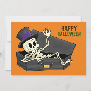 Halloween Skeleton Karte