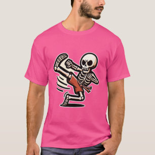 Halloween Skeleton Kung Fu T-Shirt