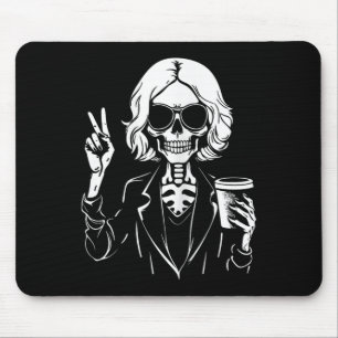 Halloween Skeleton Lazy Drink Cup Costum Mousepad