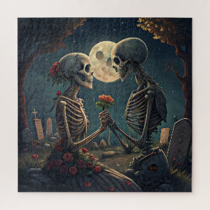 Halloween Skeleton Liebe Puzzle