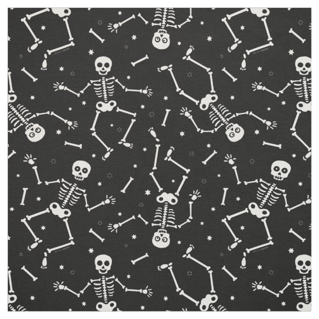 Halloween Skeleton Muster Stoff (Muster)