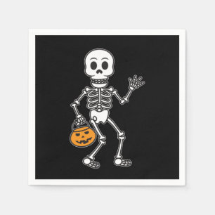 Halloween Skeleton Paper Napkin Serviette