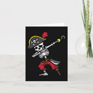 Halloween Skeleton Pirate Dab Costume Boy Kids Tod Karte