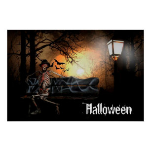 Halloween Skeleton Poster