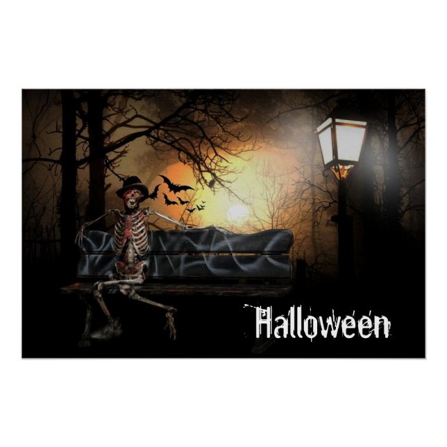 Halloween Skeleton Poster (Vorderseite)