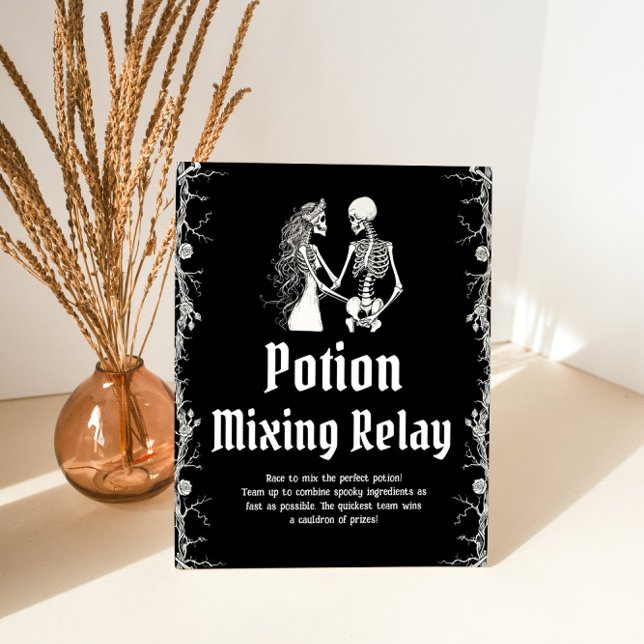 Halloween Skeleton Potion Mixing Relax Sign Sockelschild (Von Creator hochgeladen)
