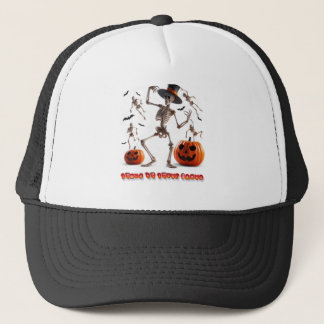 Halloween Skeleton & Pumpkin Cap Truckerkappe