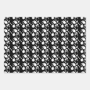 Halloween Skeleton Pumpkin Spooky Sprinkles Geschenkpapier Set