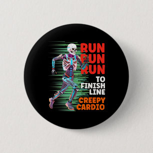Halloween Skeleton Runner Creepy Cardio Jogger Spo Button