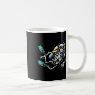 Halloween Skeleton Scuba Diver Kaffeetasse