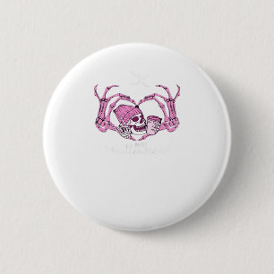 Halloween Skeleton Skeleton Beanie Design Button