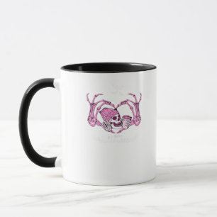 Halloween Skeleton Skeleton Beanie Design Tasse