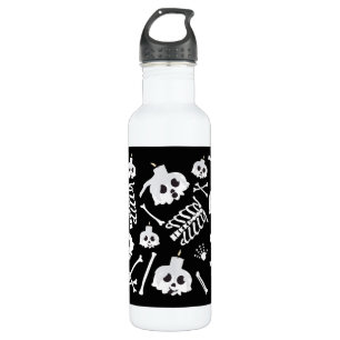Halloween Skeleton Skull Bones Edelstahlflasche