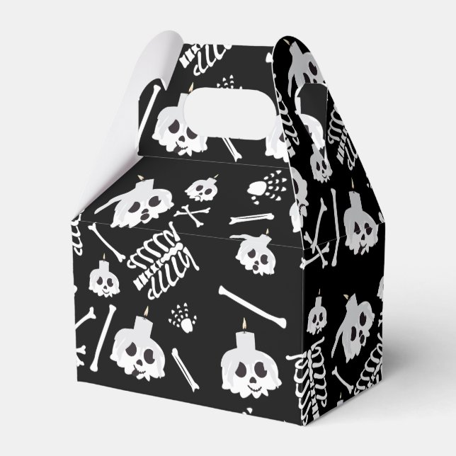 Halloween Skeleton Skull Bones Halloween-Party Geschenkschachtel (Vorderseite)