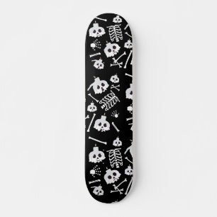 Halloween Skeleton Skull Bones Muster Skateboard