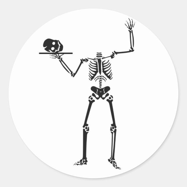 Halloween Skeleton Stickers (Vorderseite)
